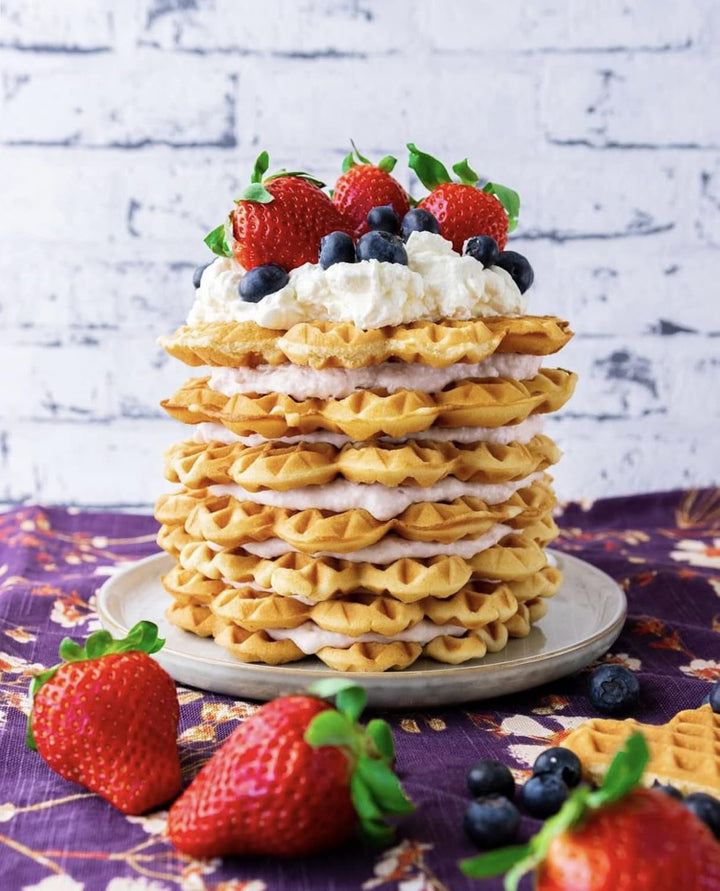 RUF Waffel-Mix, Großpackung, Grundmischung Zur Herstellung Von Waffeln Im Waffeleisen, Für Großküchen, Kantinen, Hotels Und Restaurants, 1 X 2500G Amestec pentru copt si gatit Naty Shop