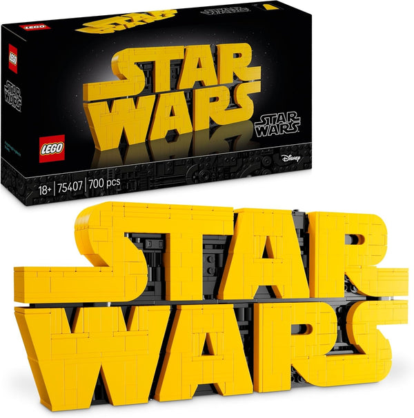 LEGO Star Wars 75407 Star Wars Logo Bricks - Set de construcție pentru adulți de colecționat - Model de cultură pop - piesă de prezentare pentru birou - Idee de cadou pentru adulți și fani adolescenți Seturi de constructie Besuche den LEGO-Store Titlu implicit