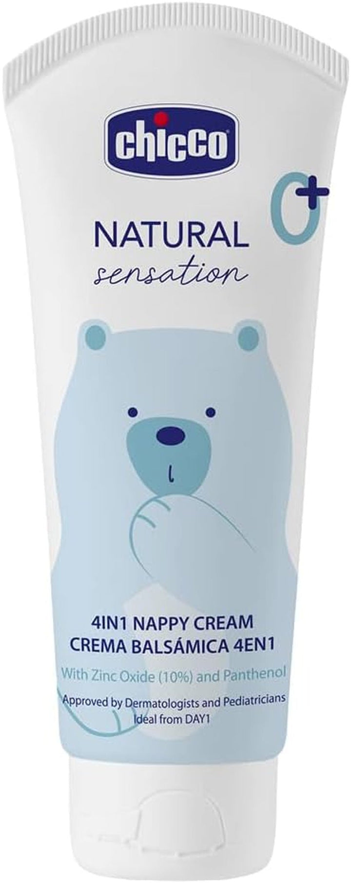 CHICCO NATURAL SENSATION - SET 2: 1 ȘAMPON ȘI BAIE - FĂRĂ USCARE 200 ML, 1 CREMĂ DE SCHIMBARE 4ÎN1 100 ML Copii - Baie si Skincare Naty Shop