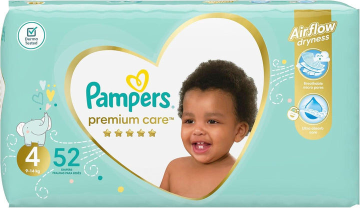 Pampers Premium Care 4 ,8 - 14 Kg, 52 buc Mama si Copilul Naty Shop