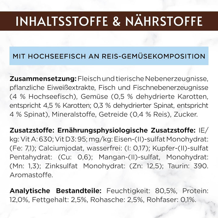 Gourmet a La Carte Hrană umedă pentru pisici, cu pește oceanic, orez și legume, 26Pack (26 X 85G)