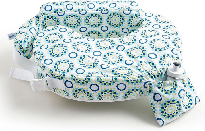 MY BREST FRIEND Baby Wild - Perna americană pentru alăptare, originală, ușor de întreținut Accesorii Hrana si Alaptare Bebe Naty Shop Alb verde albastru turcoaz 57 X 40 X 14 Cm Exterior: 100 poliester / umplutura: spuma 100 poliuretan, spumat la rece