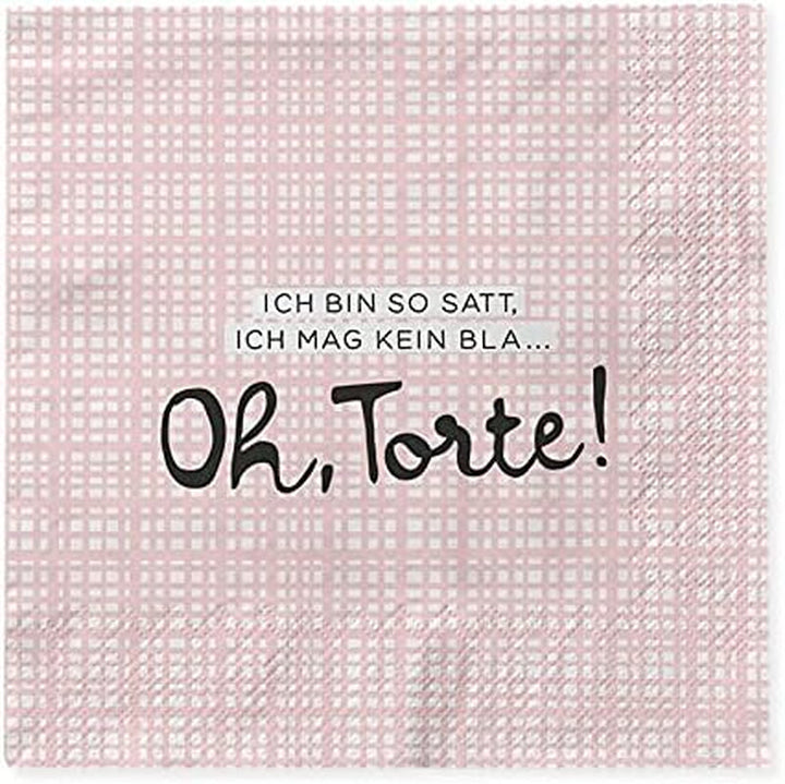 Șervețele Grafik-Werkstatt cu dicton | 20 bucăți | 12,5 X 12,5 cm | alb | bună ziua