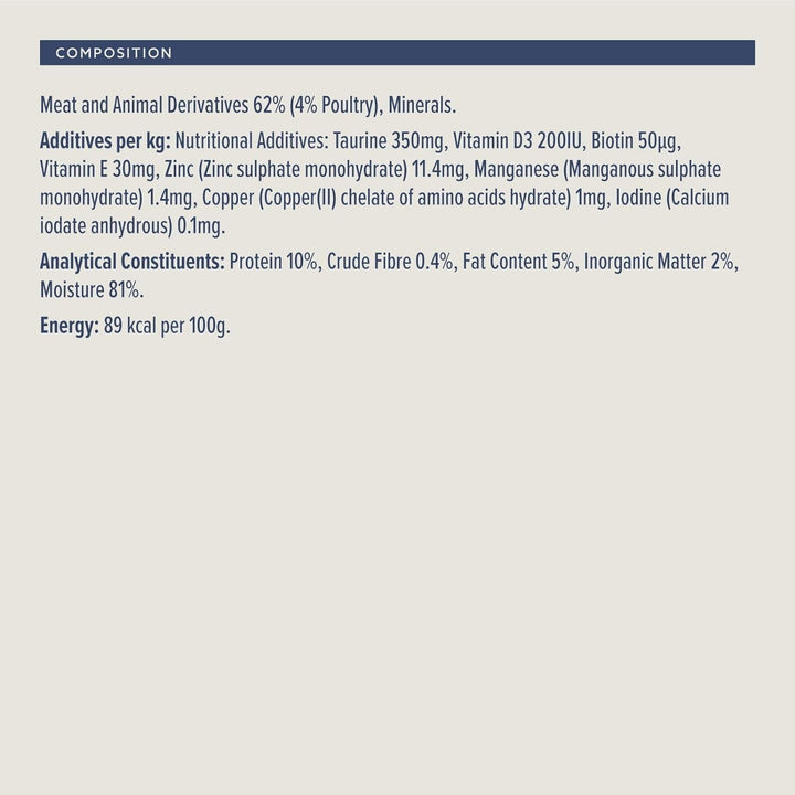 By Amazon Hrană pentru pisici, umedă, pateu cu păsări de curte, 100 G, 16 bucăți (înainte de viață)