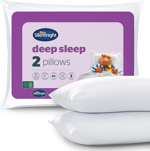 Pernă Silentnight Deep Sleep Perne standard Naty Shop Alb 1 bucată (1 pachet)