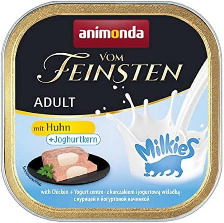 Animonda Vom Feinsten Adult Sauce Variety (32 X 100 G), hrană umedă pentru pisici adulte, hrană pentru pisici fără cereale și zahăr, bucăți fragede într-un sos delicios