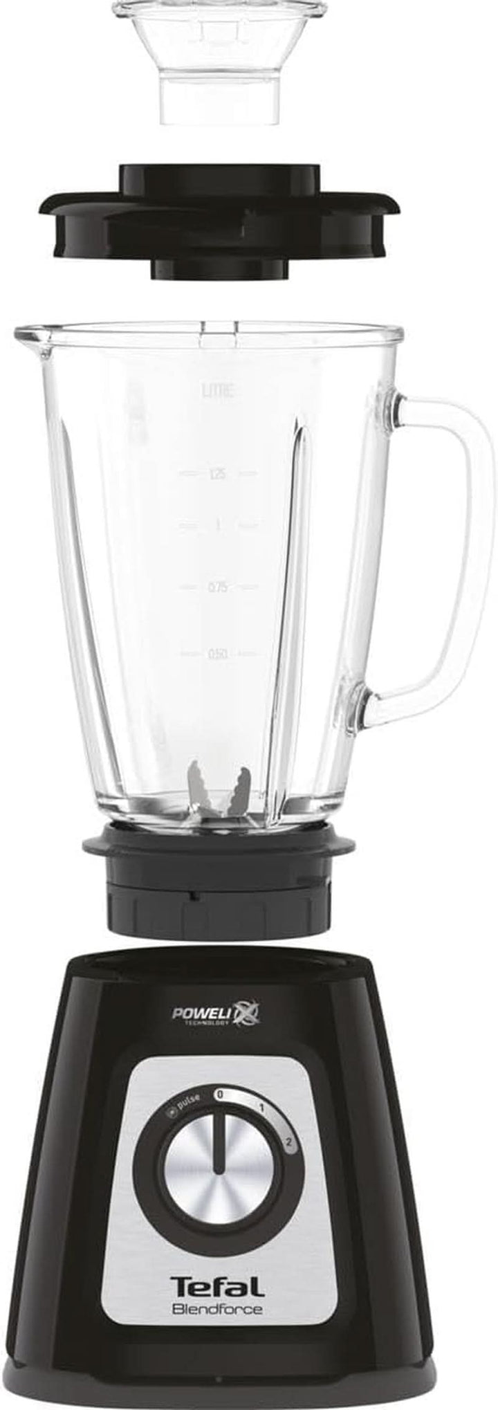 Tefal BL435831 BL4358 Standmixer, Glas, 1.75 Liters, Schwarz Bucatarie Naty Shop