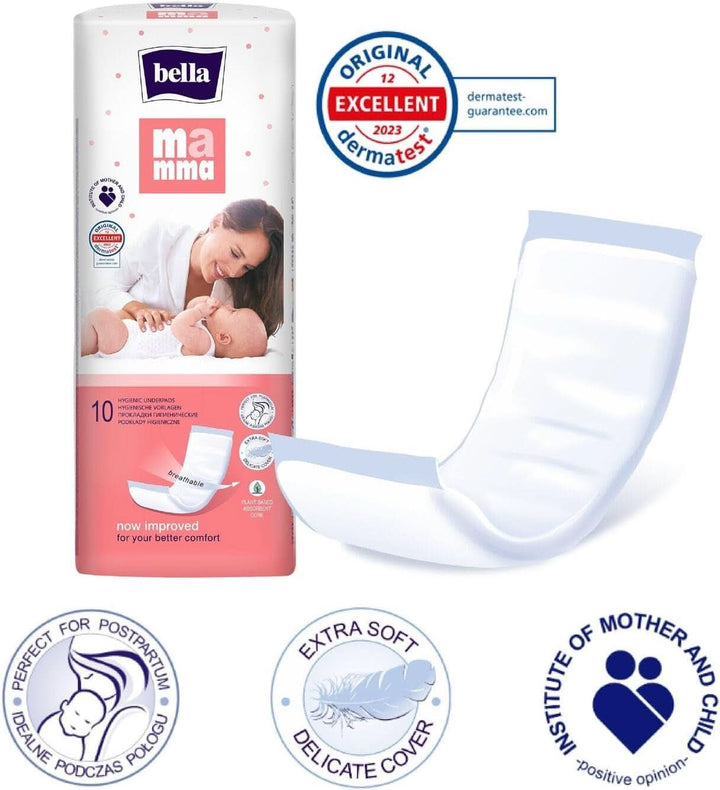 Scutece fleece: șabloane moi pentru femeile care au născut recent (1 x 10 scutece), ideale pentru femeile în perioada postpartum Mama si Copilul Naty Shop