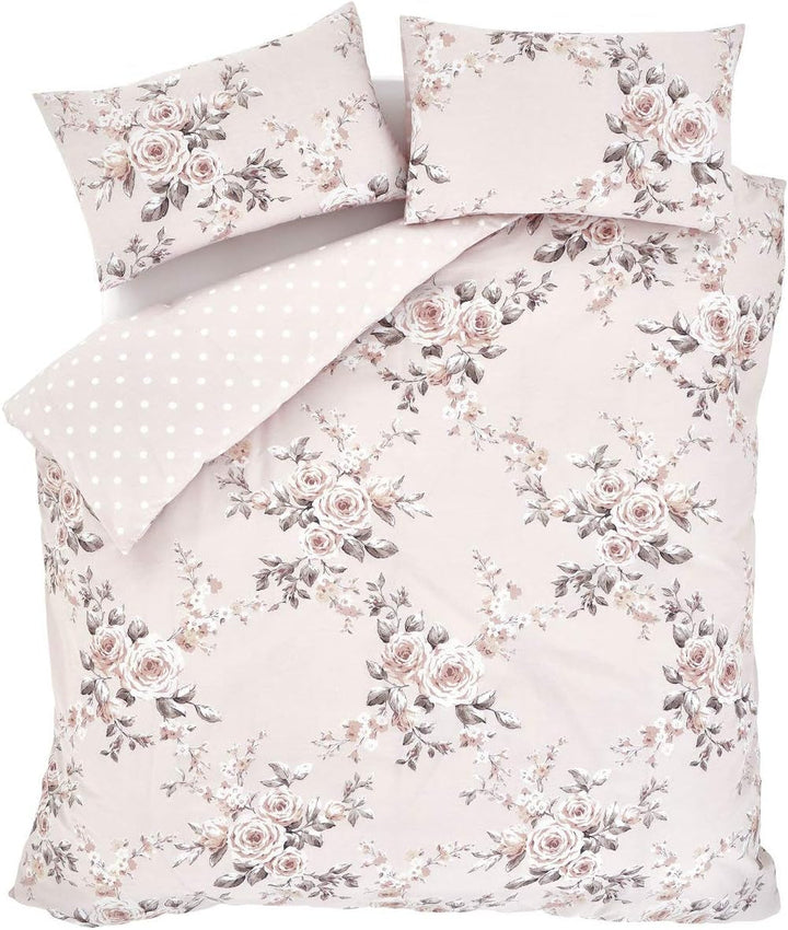 Catherine Lansfield Canterbury cuvertură de pat, ușor de întreținut, Blush, cuvertură de pat - 220X230Cm Paturi si Cuverturi Catherine Lansfield