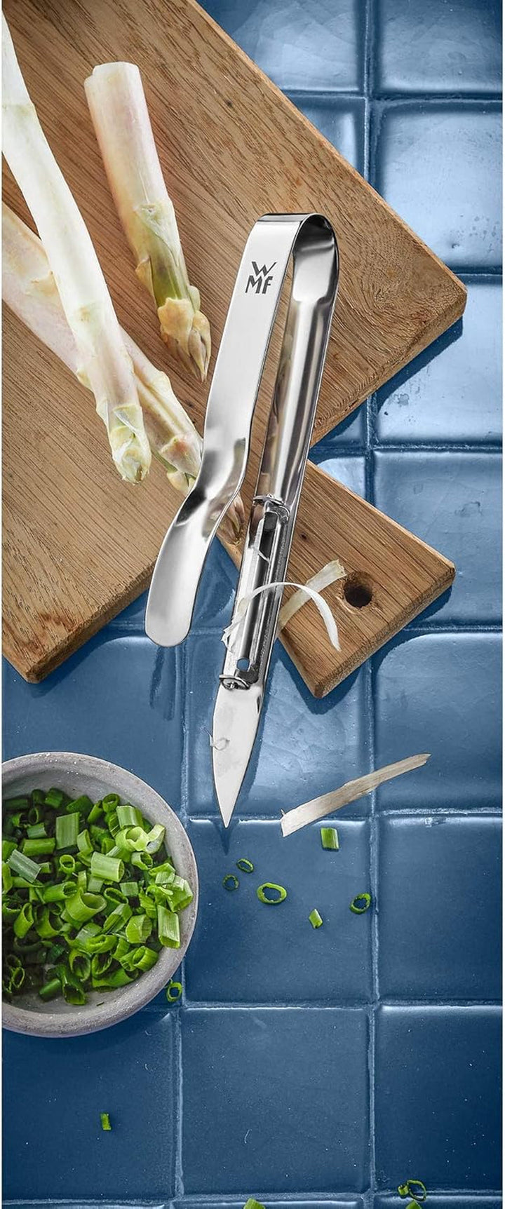 WMF Gourmet curățător de sparanghel 17 cm, oțel inoxidabil Cromargan Peeler Naty Shop