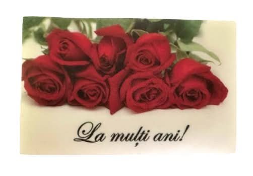 Decoratiune comestibila din zahar, La multi ani! Nati Shop