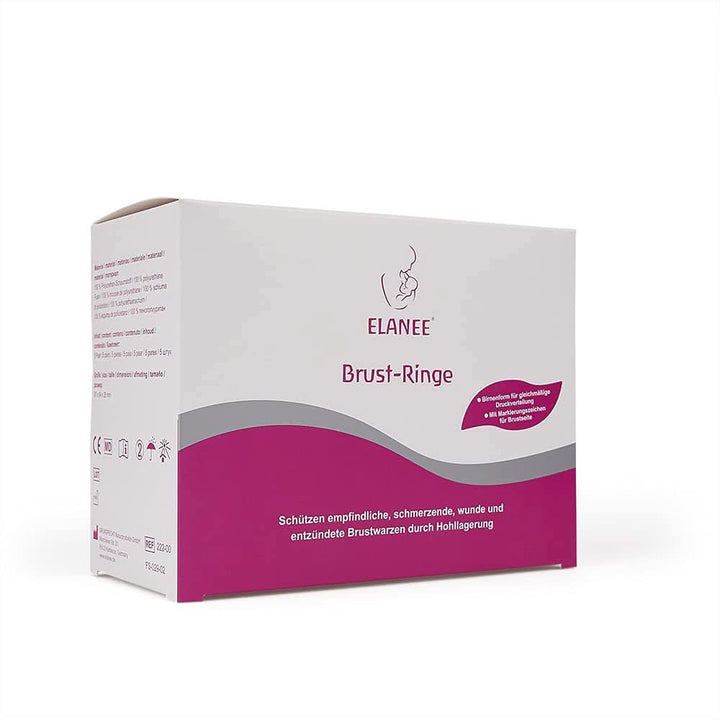 ELANEE Brust-Ringe, Schutz Der Brustwarze Bh-Kontakt Durch Hohllagerung, Ideal Bei Wunden, Entzündeten Brustwarzen Durch Stillen, 10 Stück (222-00) Accesorii Hrana si Alaptare Bebe Naty Shop
