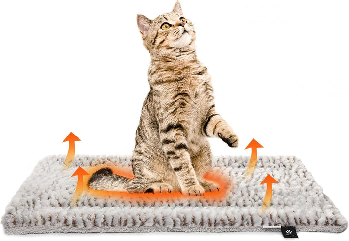 Mora Pets Șezlong pentru pisici, pat pentru pisici, pătură încălzită pentru pervaz, pătură autoîncălzitoare, pătură electrică fără electricitate, pătură autoîncălzitoare, reversibilă și moale, șezlong pentru pisici, 90 x 28 cm