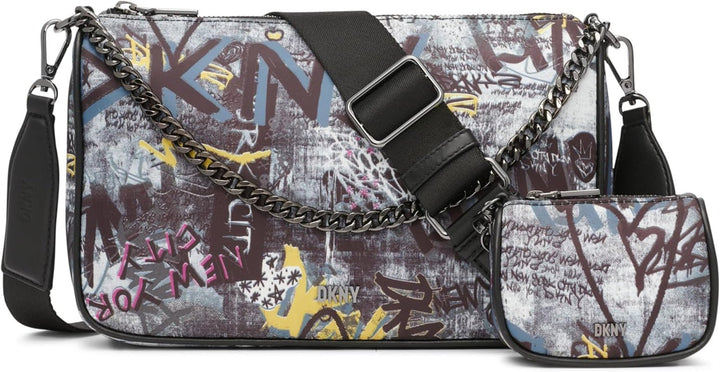 DKNY Bodhi Crossbody Genti Femei Naty Shop Negru Multi
