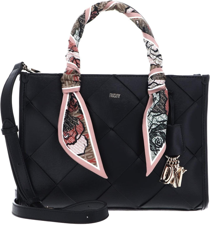 DKNY Women's Everyday Bag Satchel Genti Femei Naty Shop Negru / Aur
