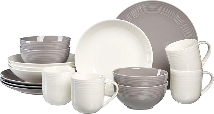 Ritzenhoff & Breker Serviciu combinat Levi, 16 piese Seturi vesela masa Naty Shop Gri / alb