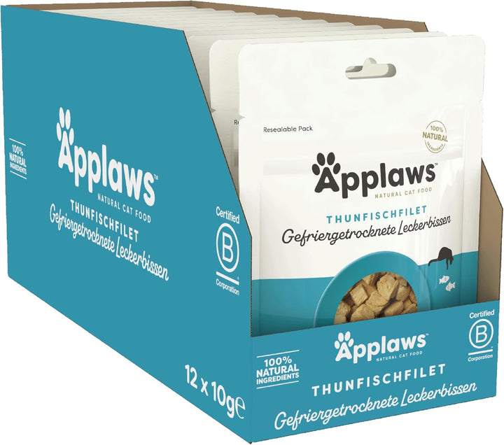 Applaws Natural Cat Snacks, piept de pui liofilizat - pachet cu 12 pungi de X 10G