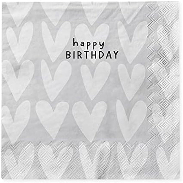 Șervețele Grafik-Werkstatt cu dicton | 20 bucăți | 12,5 X 12,5 cm | alb | bună ziua