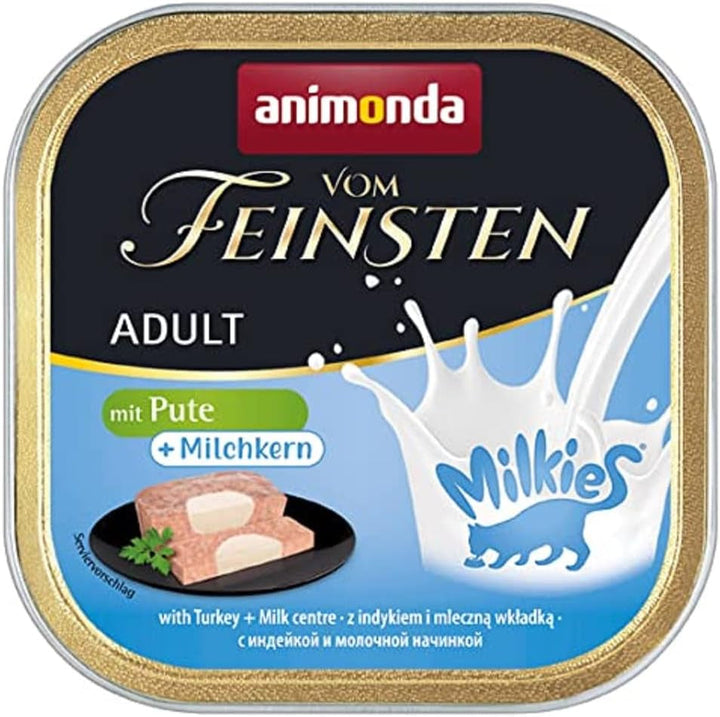 Animonda Vom Feinsten Adult Sauce Variety (32 X 100 G), hrană umedă pentru pisici adulte, hrană pentru pisici fără cereale și zahăr, bucăți fragede într-un sos delicios