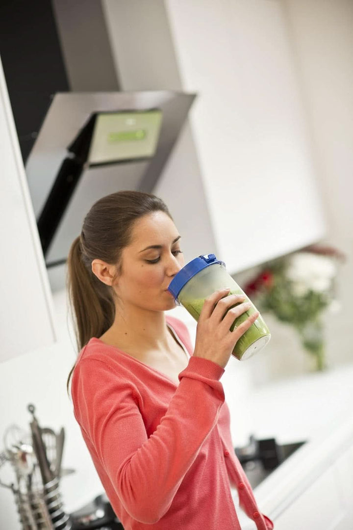 Russell Hobbs Mixer [Multifunktions- Standmixer] Nutriboost (Inkl. 5 Bpa-Freie Und Spülmaschinengeeignete Behälter + Deckel, 22.000 U/Min, 0.9 Ps-Motor) Elektrischer, Smoothie-Maker 23180-56 Bucatarie Naty Shop