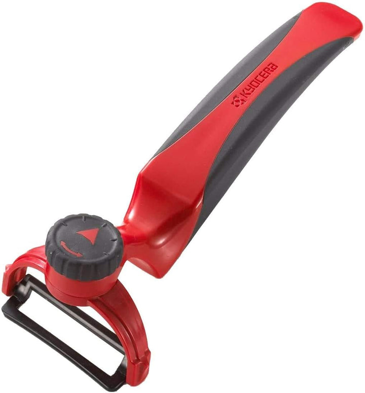 Peeler Kyocera, Lamă cu două tăișuri, 4 cm Peeler Naty Shop Rosu Peeler reglabil