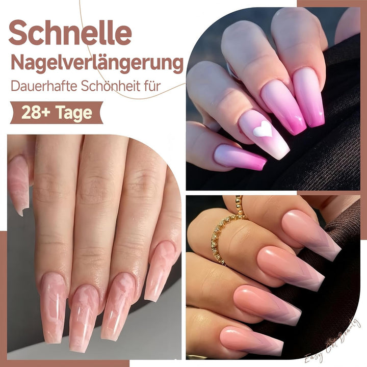 Tipuri de unghii balerină pentru unghii cu gel, 216 bucăți, 12 mărimi, tipuri de unghii cu gel moale, acoperire completă, set pentru extensii de unghii, semi-mate, DIY, artă acasă