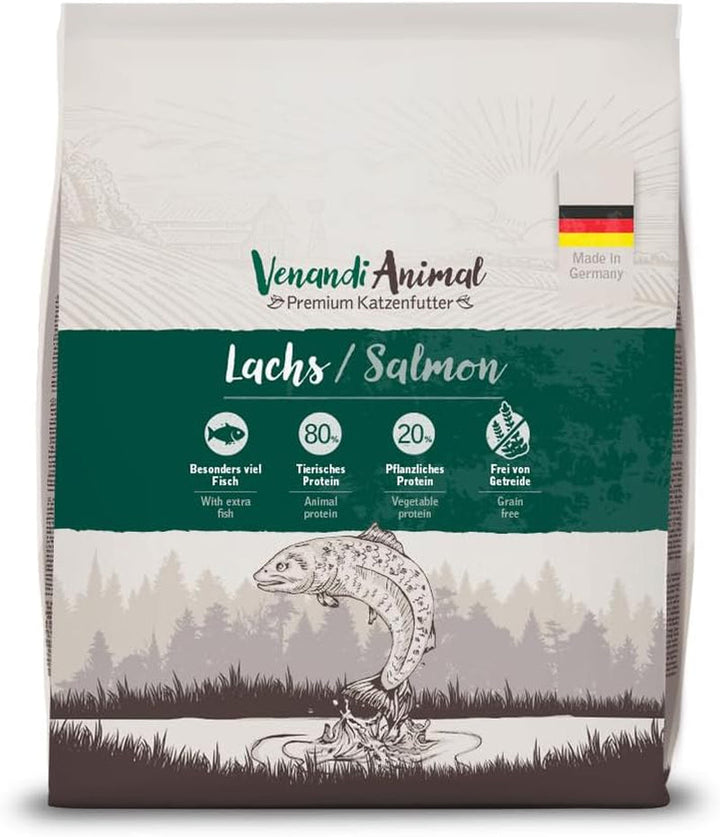 Venandi Animal - Hrană premium pentru pisici - Miel, cu multă carne proaspătă, hrană uscată, fără cereale 1 pachet (1 X 1,5kg)