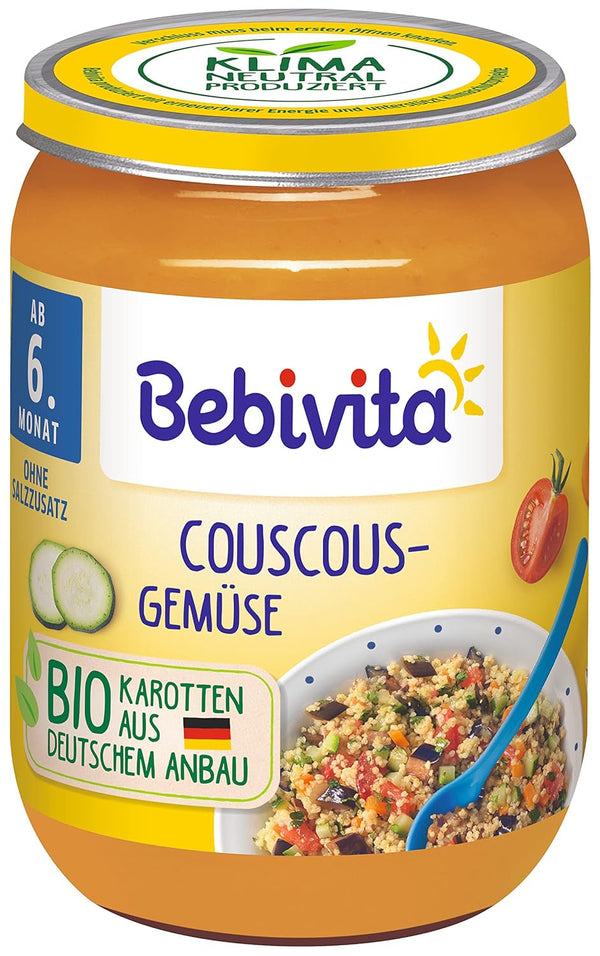 Meniuri De la 6 luni couscous-legume Mama si Copilul Naty Shop 190 grame Reteta noua