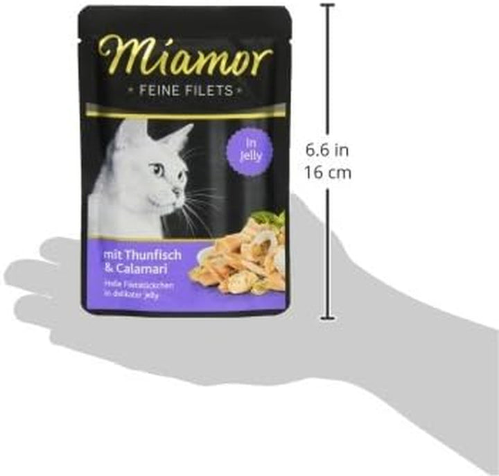 Fileuri fine în jeleu ton și calamari 24X100G