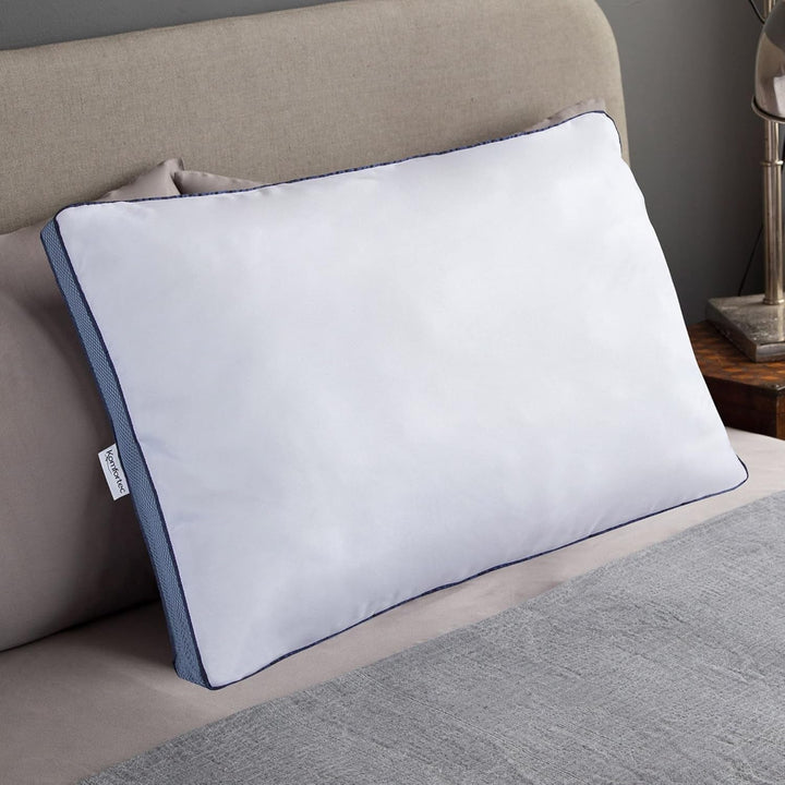 Pernă 40X80 cm din microfibră, pernă lavabilă, pernă respirabilă pentru dormit lateral, pernă de pat pentru alergici și toate pozițiile de dormit, gri Perne standard Naty Shop Albastru 50 X 70 Cm