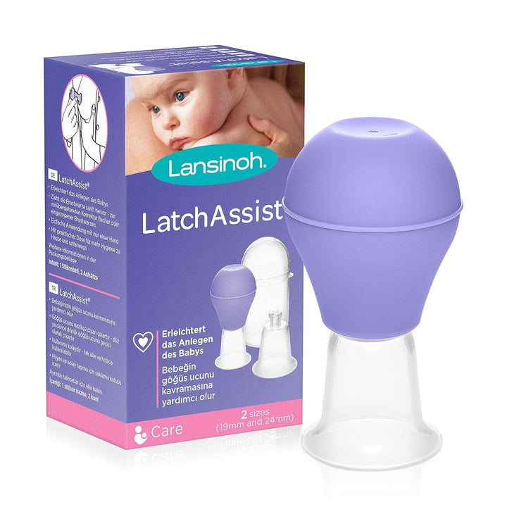 Lansinoh Latch Assist Nipple Everter with Case for Breastfeeding Mums, Offers Temporary Correction of Flat or Inverted Nipples, 2 Size Cones within the Pack and Hygienic Carry Case Accesorii Hrana si Alaptare Bebe Naty Shop Latchassist Brustwarzenformer