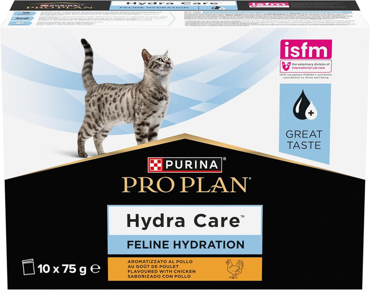 Hrană pentru pisici PRO PLAN HC Hydra Care, 10 X 75 G