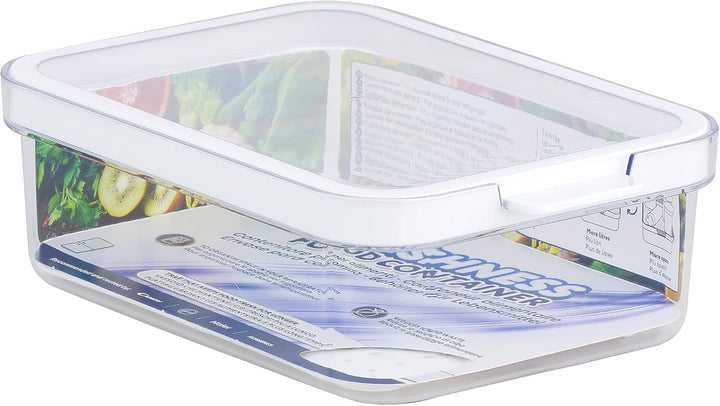 CARE + PROTECT Recipient inteligent pentru alimente, perfect stivuibil, organizator pentru frigider, protejează alimentele de umiditate, păstrează alimentele proaspete mai mult timp, 2,15 l Cutii depozitare alimente Naty Shop 1,2 L