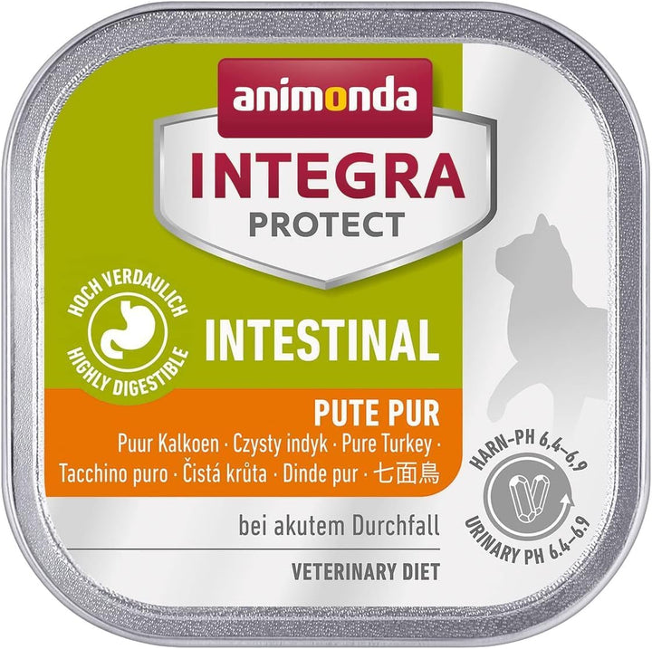 Animonda INTEGRA PROTECT Hrană umedă pentru pisici Sensitive Pure Pork (16 X 100G), recomandată de veterinari pentru alergii alimentare, hrană dietetică dezvoltată de veterinari pentru pisici adulte