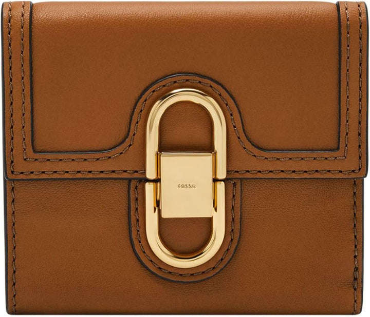 Fossil trifold de damă Avondale din piele, SL8292216 Portofel Femei Naty Shop Maro 10,8 cm L X 1,3 cm W X 10,2 cm H