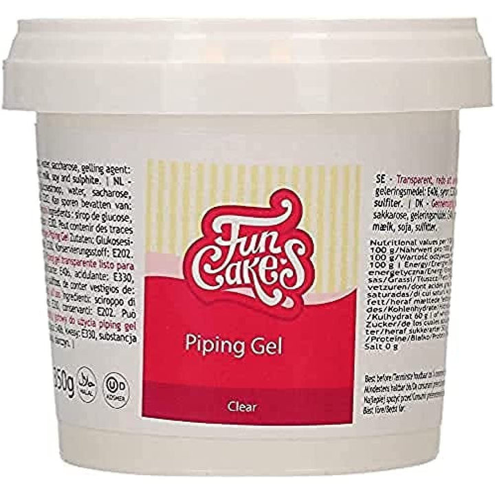 FunCakes Clear Injection Moulding Gel: gel transparent, perfect pentru decorarea prăjiturilor. 350 g Pasta de zahar Naty Shop Default Title