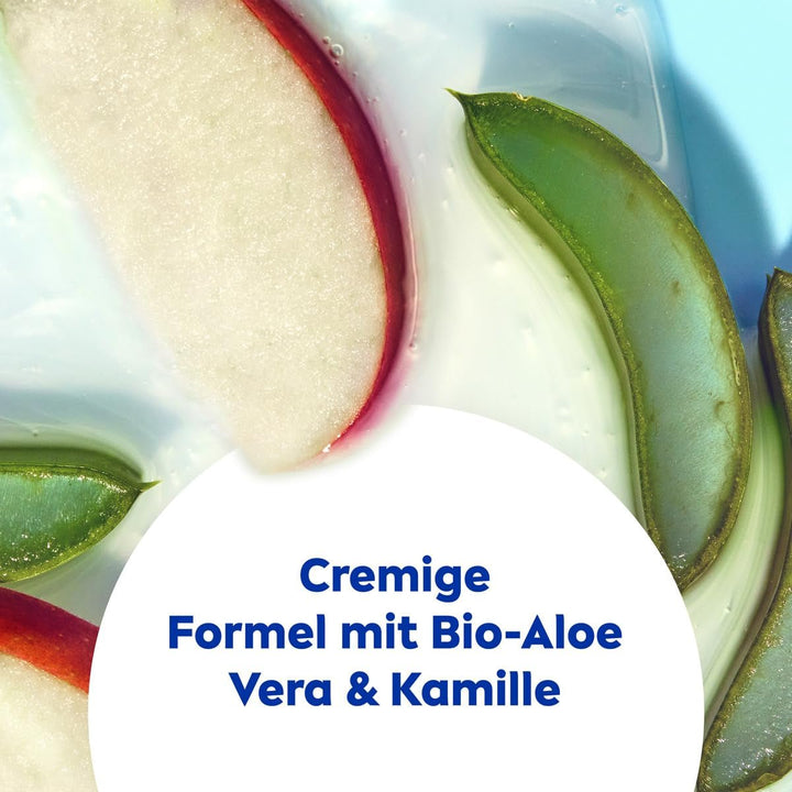 Gel de duș, șampon și balsam NIVEA KIDS 3in1, îngrijire și curățare pentru copii cu un parfum magic de mere, extra blând, îngrijire fără săpun pentru păr și piele pentru copii (250 ml) Copii - Baie si Skincare Naty Shop