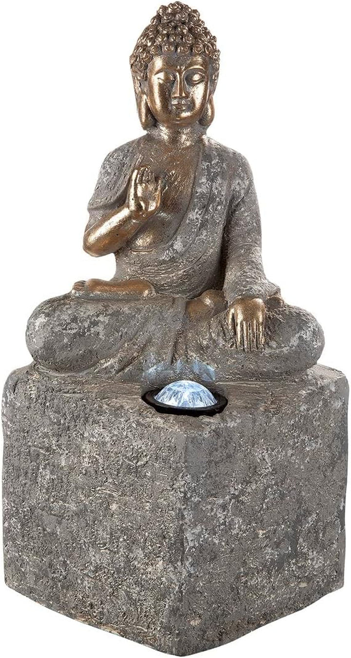 GILDE Figurină decorativă femeie africană Tortuga - Sculptură din rășină sintetică - Cadou decorare living pervaz - Culoare: maro, alb crem cu coș de fructe H 82 cm Statuete si sculpturi Naty Shop Culoare aurie, gri Înălțime 46 cm