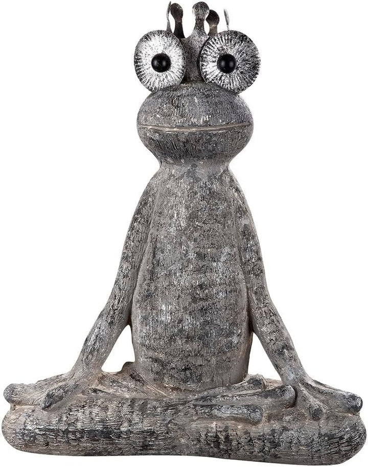 GILDE Figurină decorativă femeie africană Tortuga - Sculptură din rășină sintetică - Cadou decorare living pervaz - Culoare: maro, alb crem cu coș de fructe H 82 cm Statuete si sculpturi Naty Shop Gri Înălțime 59 cm