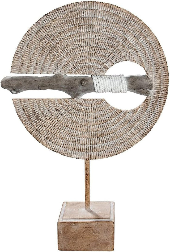 GILDE - Sculptură barcă din aluminiu - lucioasă - Decor baie - H. 35 cm Statuete si sculpturi Naty Shop Culori naturale Înălțime 37,5 cm