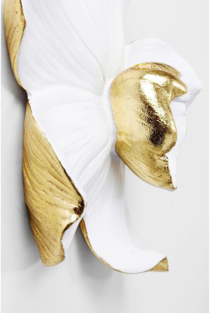 Kare Design decor de perete Orhidee, alb, XL, decor de perete, aspect floare de orhidee, handmade, 25x24x7 cm (h/w/d) Statuete si sculpturi Naty Shop