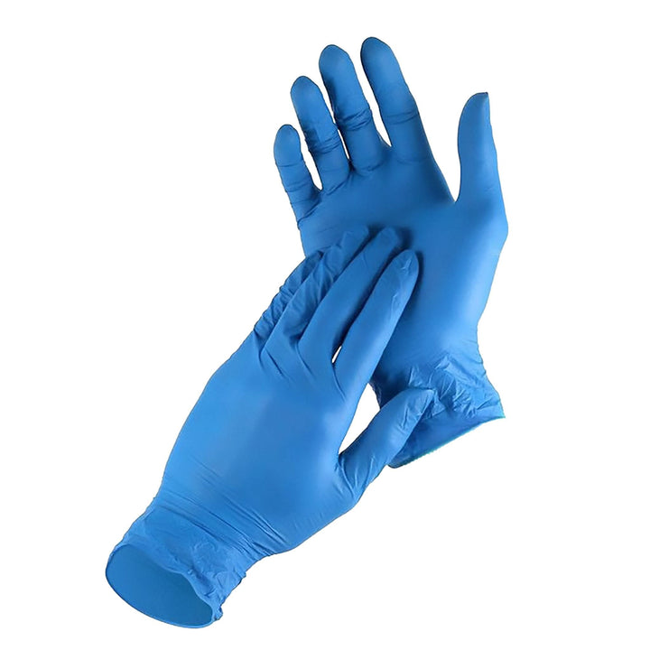 Manusi nitril nepudrate albastre Nitrylex 100buc, marimea L Nati Shop