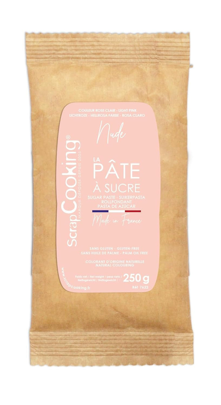 ScrapCooking - Pâte Ã Sucre Vert Sauge 250g - Colourant d'Origine Naturelle - Sans Gluten, Sans Huile de Palme - Pour Gâteaux, Pâtisseries Anniversaire - Vert Pastel - Fabriquée en France - 7621 Pasta de zahar Naty Shop Salvie verde