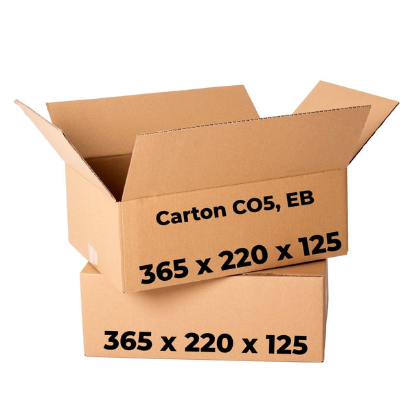 Set 20 cutii carton CO5, EB, 365 x 220 x 125 Cutii ambalare Nati Shop