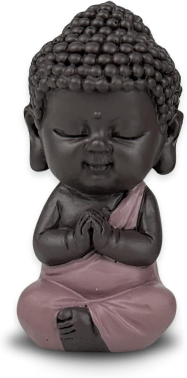 Statuetă Baby Buddha Pink Toge - Figurină inspirată și veselă - Talisman pozitiv Concentrare - Idee de cadou drăguț și spiritual - H 7 cm - Zen'Light Statuete si sculpturi Naty Shop Titlu implicit