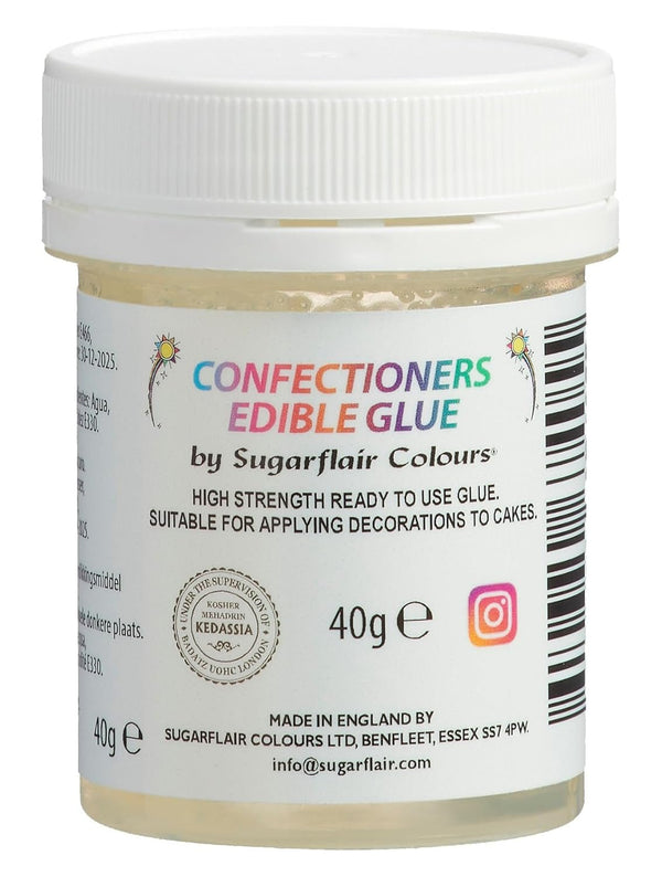 Sugarflair Confectioners Glue Edible Glue - lipici alimentar pentru decorarea torturilor, marțipan, fondant, prăjituri, cupcakes și biscuiți - 40ml Pasta de zahar Naty Shop Default Title