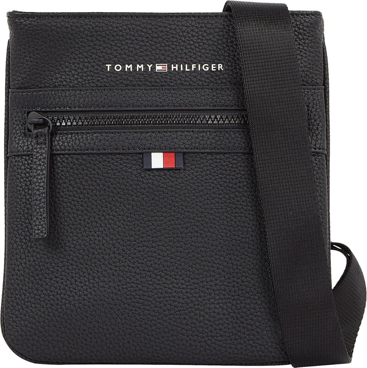 Tommy Hilfiger bărbați ESSENTIAL PU MINI CROSSOVER Crossover Bagaje și echipament de călătorie Naty Shop Negru (negru) O mărime se potrivește tuturor